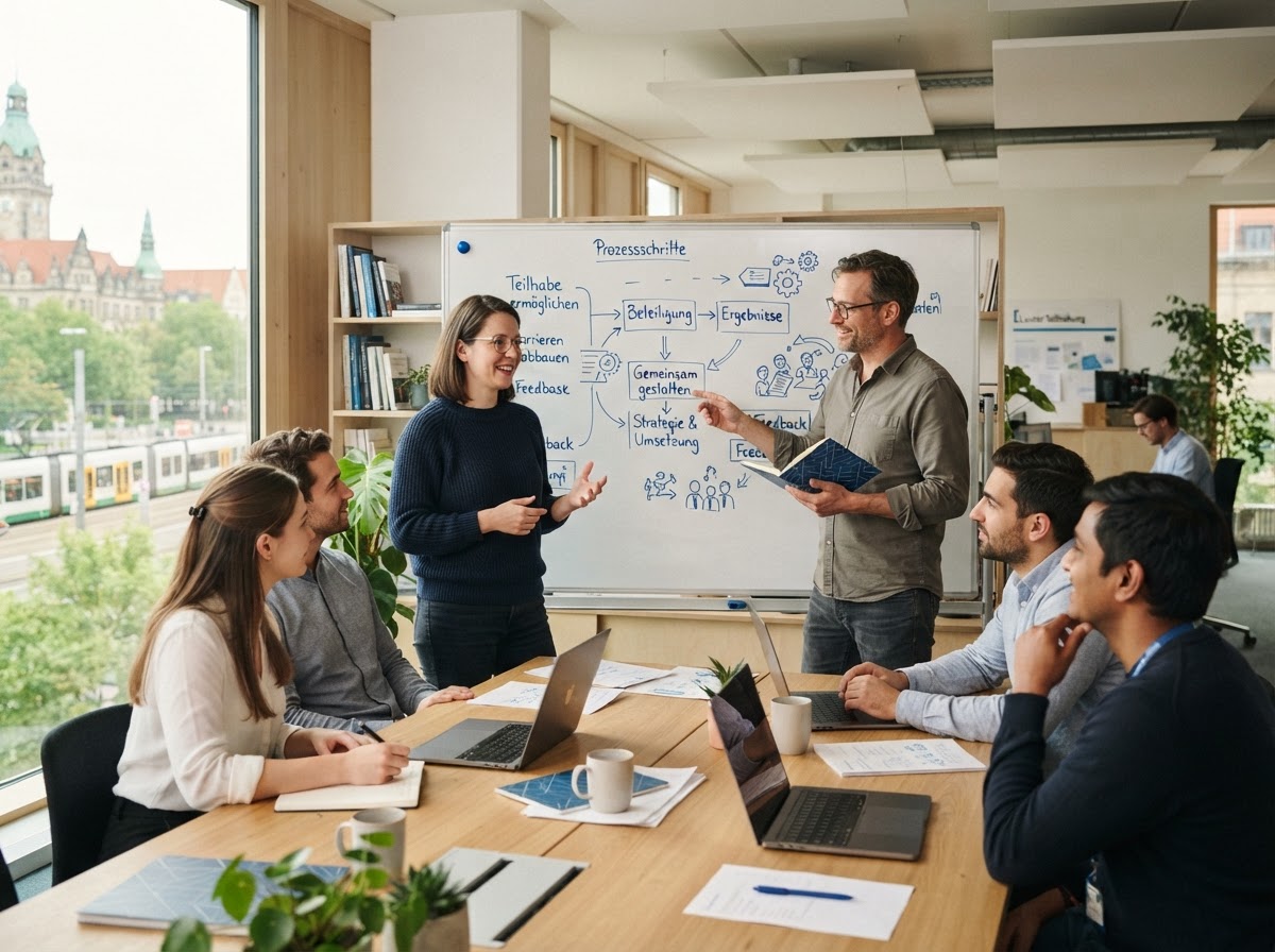 Lauter Teilhabung Team bei der Arbeit an Datenanalyse-Modellen